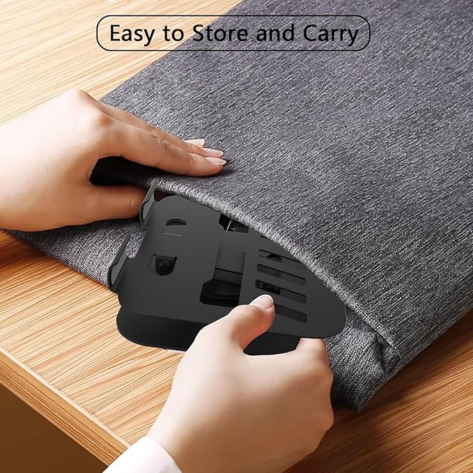 Larger Metal Tablet Stand, Adjustable 360° Rotation Tablet Holder Compatible with 4-16" Tablet Such as iPad Pro, iPad Air, iPad Mini, Tab S10 Ultra, Black