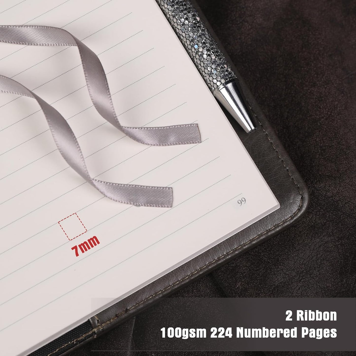 TIEFOSSI Diary with Lock for Women Girls, Lined Locked Journal, Butterfly Journal Notebook with Pen and Bookmark, A5 Refillable Locking Journals for Writing, 224 Numbered Pages