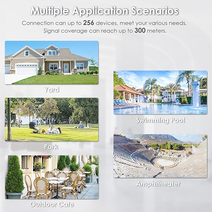 WAVLINK AX3000 WiFi 6 Outdoor Access Points, IP67 Waterproo Outdoor WiFi Extender Long Range with PoE, High Power WiFi Signal Booster /3Km Coverage, Supports Up to 256 Devices for Farm Backyard, RV