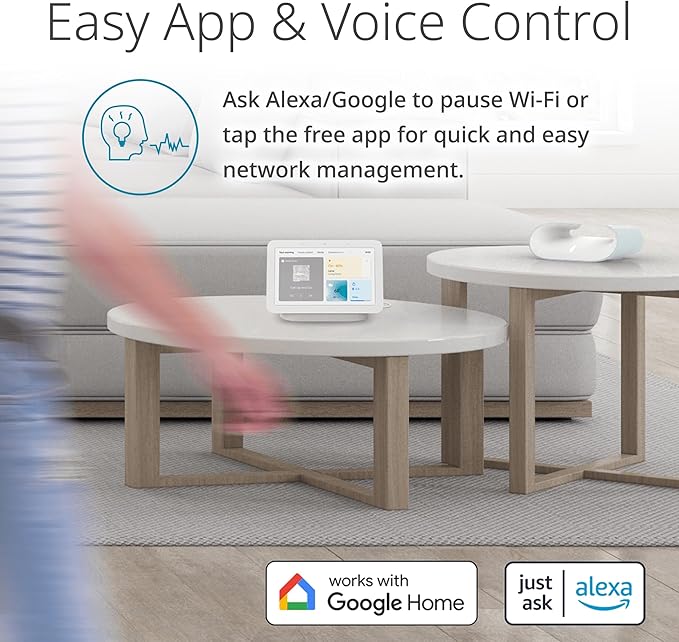 D-Link M60 AX6000 WiFi 6 Mesh Router—Sculpted Décor Ready Design—2.5 Gbps WAN + 4× Gbps LAN—Gaming/Streaming/Internet—Long Range Wireless Self Optimized 360° Coverage—Expandable Mesh—App Control