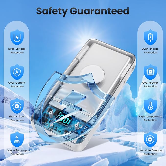 Portable Charger 40800mAh for iPhone with 2 Built-in Cable and iWatch Charger, 5-in-1 25W PD Fast Charging USB C Power Bank,QC4.0 LED Display Battery Pack for iPhone 16/15/14/13/12,Android,Apple Watch