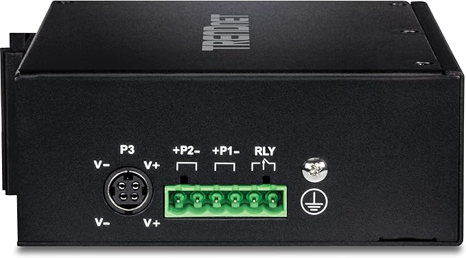 TRENDnet 16-Port Hardened Industrial Unmanaged Gigabit DIN-Rail Switch, TI-G162, 14 x Gigabit Ports, 2 x Gigabit SFP Slots,32Gbps Switching Capacity, IP30 Ethernet Network Switch, Lifetime Protection