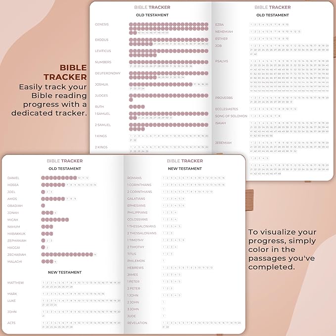 Clever Fox Bible Study Journal Large – Church Notes Notebook – Note Taking & Journaling Kit – Faith Based Religious Accessories, 7x10” (Dark Terracotta)