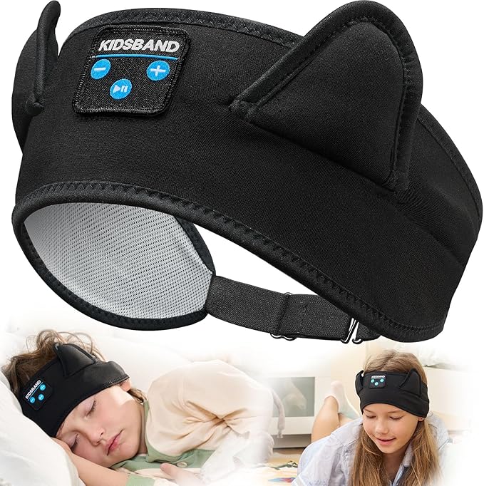 Kids Headphones Headband - Foldable with Adjustable Headband, 3.5 MM Jack for Online Learning, Plane, Travel, Tablet, iPad, Computer