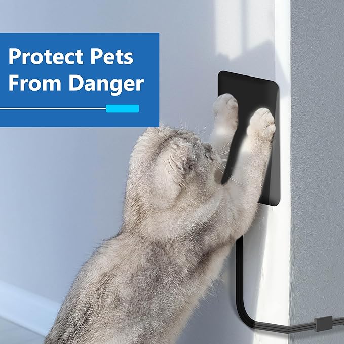 LIDER Outlet Extender with 3 Receptacles, 12W USB Type-A, and USB Type-C, Ultra-Thin Wall Plate Plug with Cord Extender, 3-Outlet Power Strip, Flat-Face, Slim Design, ETL-Listed, 3ft Cord, Black