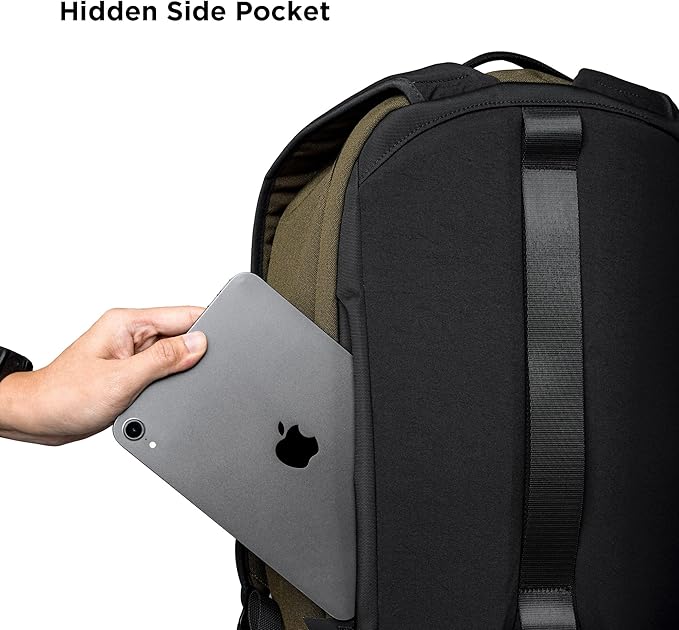 ALPAKA Metro Backpack Pro for Men - Fits 15.6" Laptop Business Travel Backpack with YKK Zippers, MOD Key Leash,Axoflux 600D (Army Green)