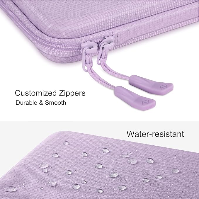 FINPAC Hard Laptop Sleeve Case for 13 inch MacBook Air M4 2025 M3 2024, 14 inch MacBook Pro M4/M3/M2/M1 A2918 A2992 A2779 A2442, 13'' Air/Pro, Waterproof Case for Dell, Surface Laptop, HP, Acer, Lilac