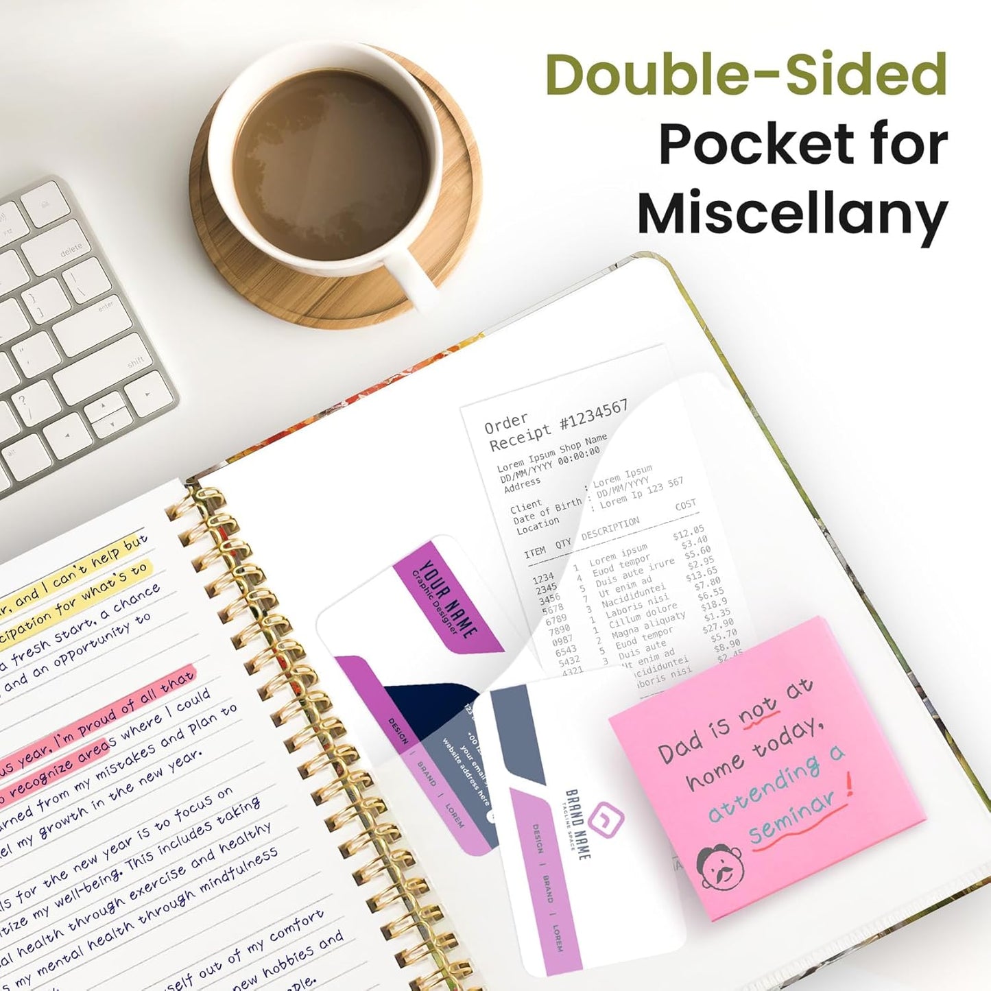 Lined Spiral Journal Notebook for Women, Cute A5 College Ruled Hardcover Notebook for Work & Note Taking, Aesthetic Pretty Journal for Writing, 140 Pages, Autumn Creek