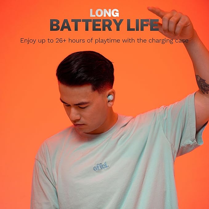 JLab Go Air Pop+ True Wireless Earbuds, in Ear Headphones, Bluetooth Earphones, 35H Playtime Ear Buds, Bluetooth Earbuds with Microphone, USB-C Charging Case, Dual Connect, EQ3 Sound, Mint Green