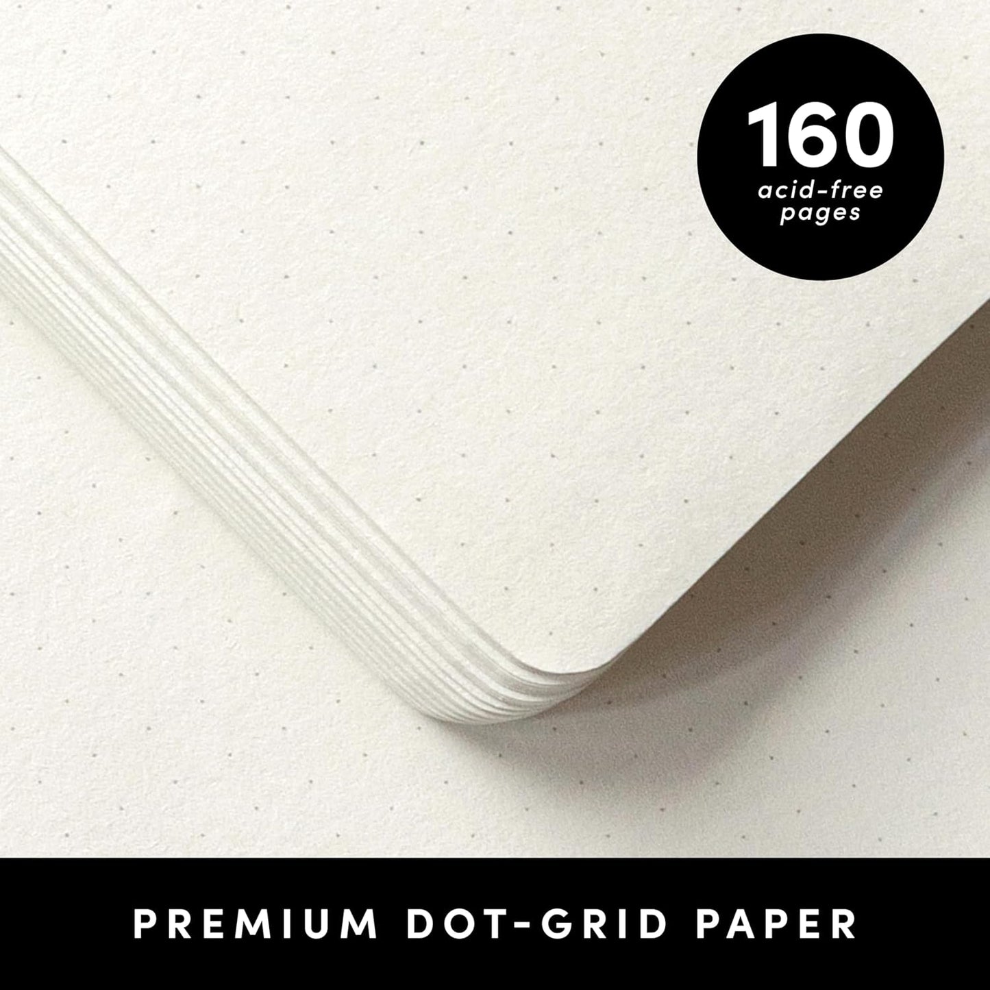 PAPERAGE Dotted Journal Notebook, (Royal Blue), 160 Pages, Medium 5.6 in x 8 in - 100 GSM Thick Paper – Hardcover Journaling Notebook for Work, School & Bullet Journaling