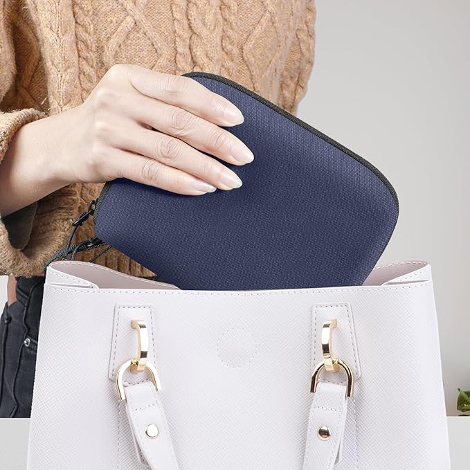 Electronics Organizer Travel Case, Small Tech Bag for Cords, Chargers, Power Bank, Earbuds – Portable Cable Pouch for Office, Business Trip, Commute – Water & Scratch-Resistant (7.28"x5.12"x2.17")