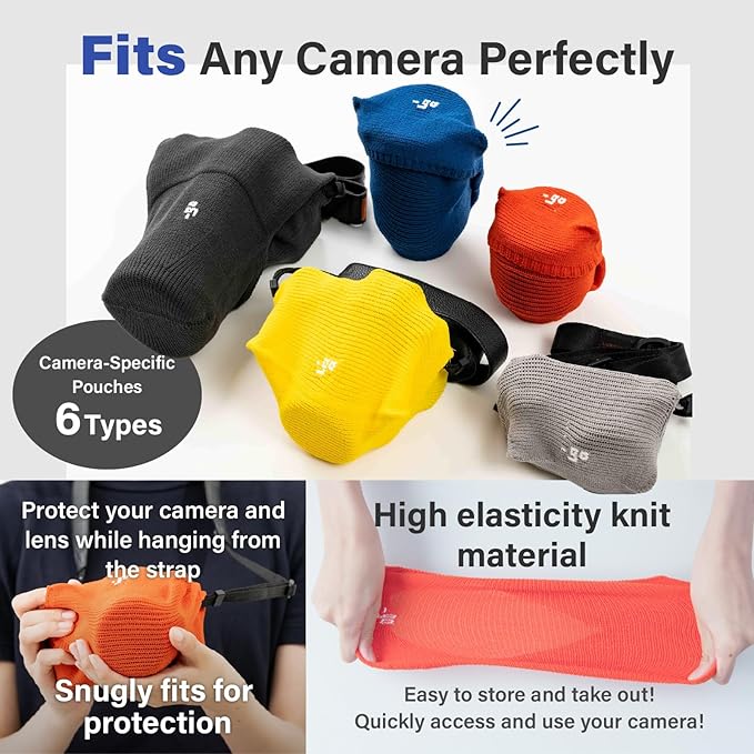 Camera Cover, Square W, Made in Japan, S size, Dark Gray