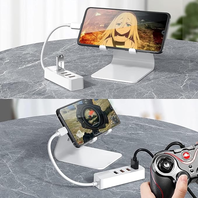 Hub USB C, USB tipo C a USB 3.0 Hub con 4 puertos USB 3.0, concentrador de transmisión de datos 5Gbps, Compatible con MacBook Pro, iPad Pro, MacBook Air, Dell XPS, Surface Book, etc. (1)