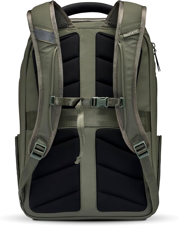 NOMATIC 14L Backpack- Carry On Backpack and Water Resistant Laptop Bag - Carry On or Business Backpack for Men and Women (Olive)