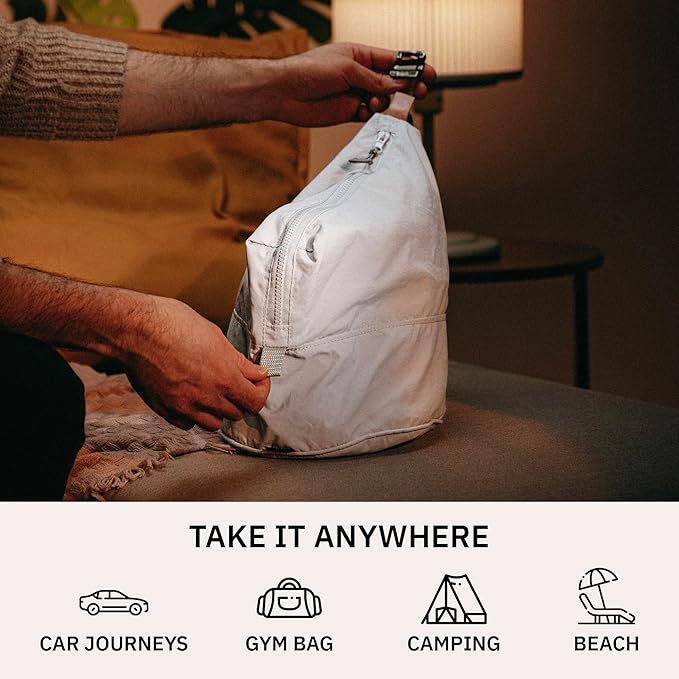 trtl Packing Pods, Oyster Grey - Packing Cubes for Travel - Organizer Bags for Luggage to Maximize Suitcase Space - Travel Packing Organizers - Includes Carry Strap - Comes with 3 Cube Sizes - 3 Pack