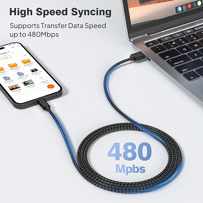 Elebase for iPhone 17 Pro Max Car Charger Cable 1.5/3.3/6.6FT 3 Pack,USB A to Type C Charging Cord for New Apple 16 15 Pro Max Plus,iPad Pro 2024 2022 2021 2020 2018 iPad Air 5 4 iPad mini 8 7 6