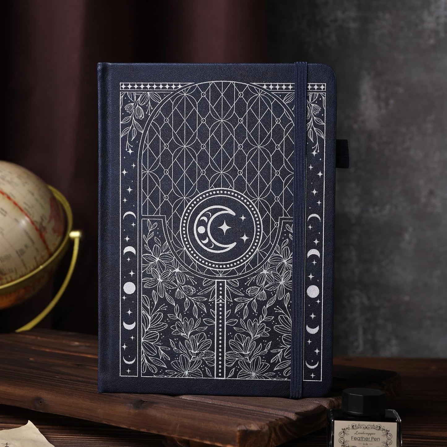 TIEFOSSI Bullet Dotted Journal Notebook, 160gsm 256 Numbered Thick Paper, A5 Hardcover Dotted Grid Diary for Women Men Work Writing, Bullet Dot Journaling, Drawing, 5.8 x 8.3 in