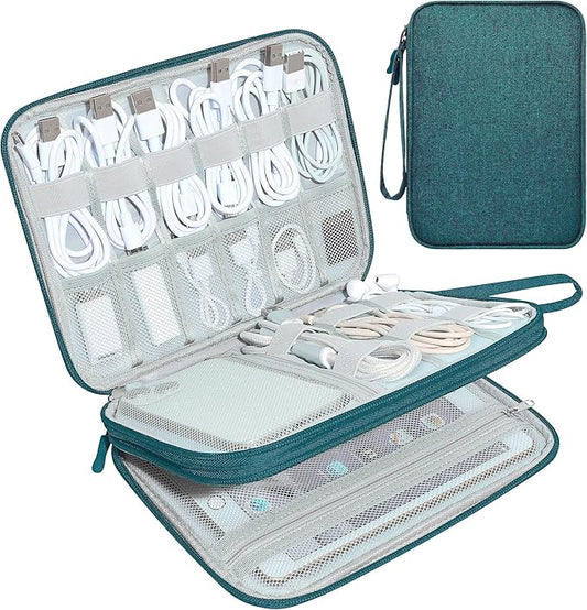 CILLA Electronics Organizer Travel, Travel Cord Organizer Case, Compact Electronics Accessories Bag for Cable, Cord, Charger, Phone