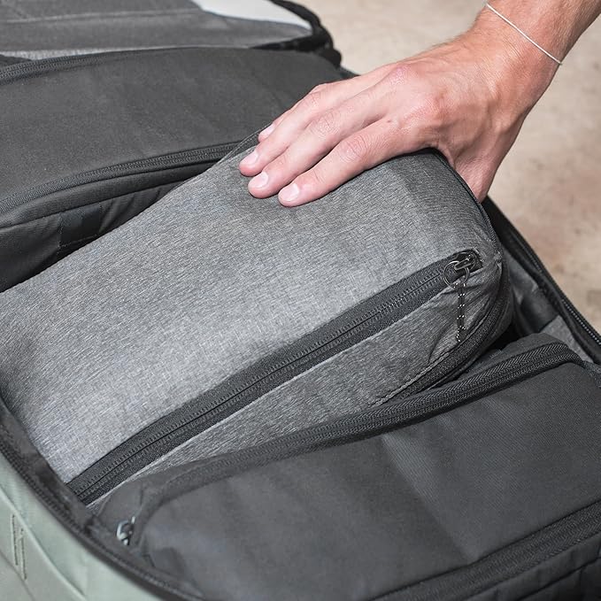 Peak Design Packing Cube, Raw, Weatherproof Luggage Cube with Dual Compartment Organization, Expansion and Compression, Zipper Opening, Travel Organizer for Men and Women, Size S
