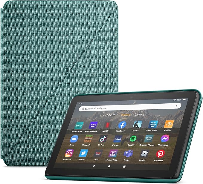 Amazon Fire HD 8 Tablet Cover (Only compatible with 12th generation tablet), Emerald