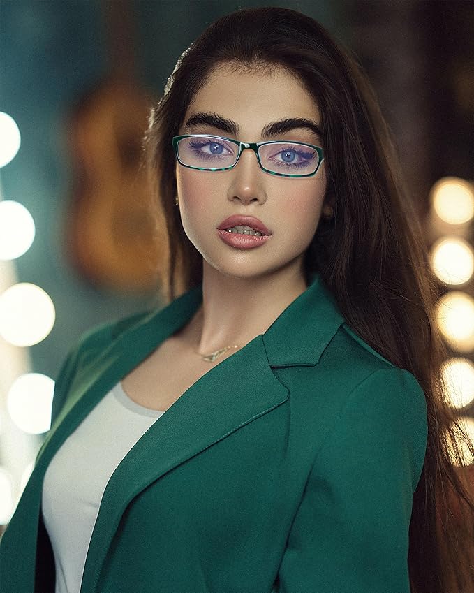 Henotin 5-Pack Reading Glasses Blue Light Blocking Anti Eyestrain Computer Reading Glasses for Women and Men Readers (Mix Color-C2, 3.00, Diopters)