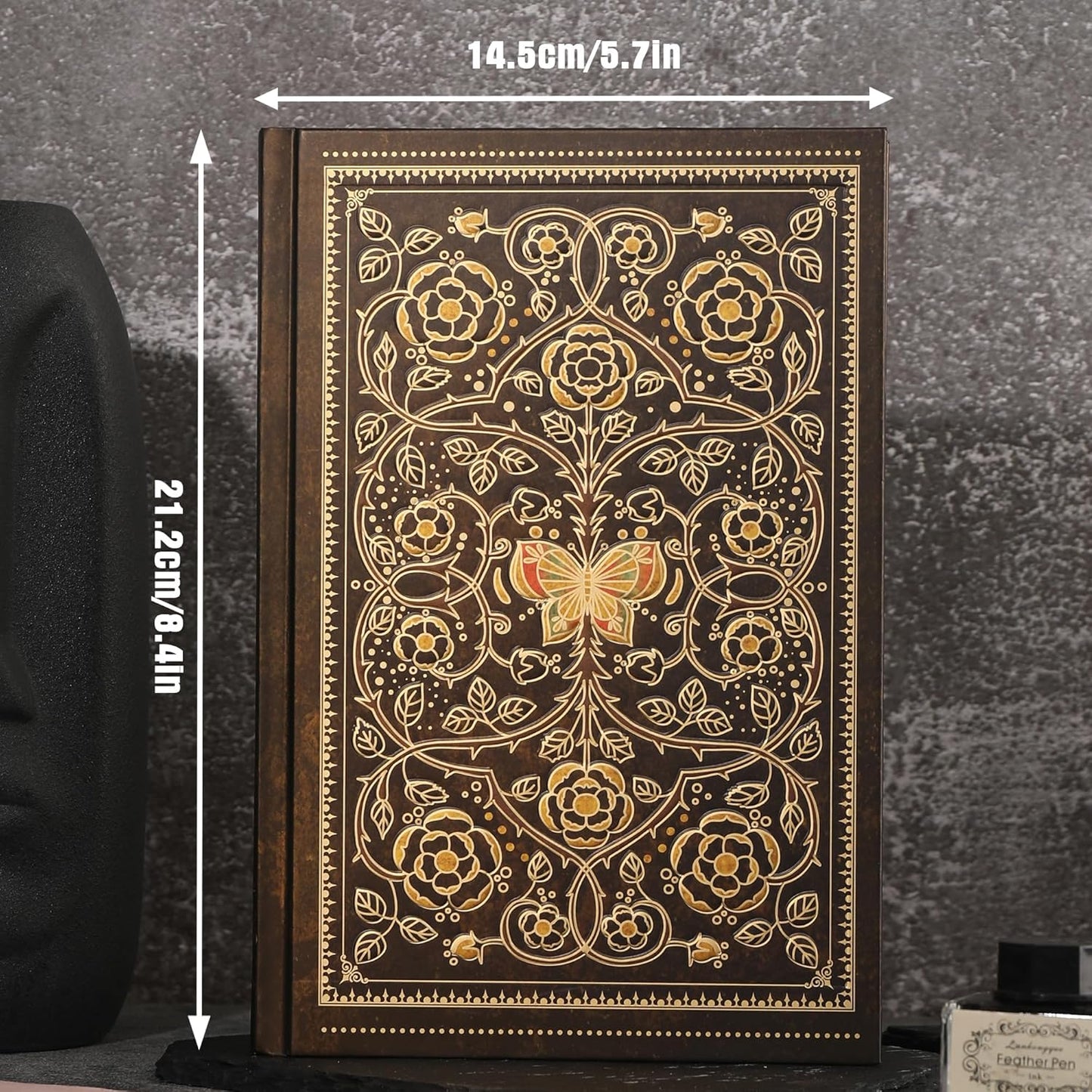 Line Notebooks for Women Men, A5 Aesthetic Hardcover Ruled Diary, 100 GSM Journals for Writing for Work, Note Taking, Office School