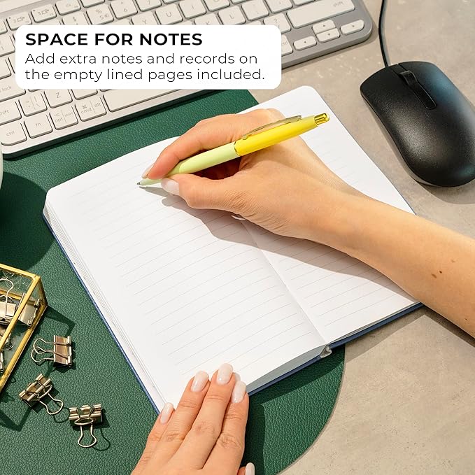 Clever Fox Password Book 2nd Edition – Hardcover Password Keeper with Alphabetical Tabs – Internet Address Notebook & Login Details Organizer Journal – 4.1x7.6” (Smoke Blue)