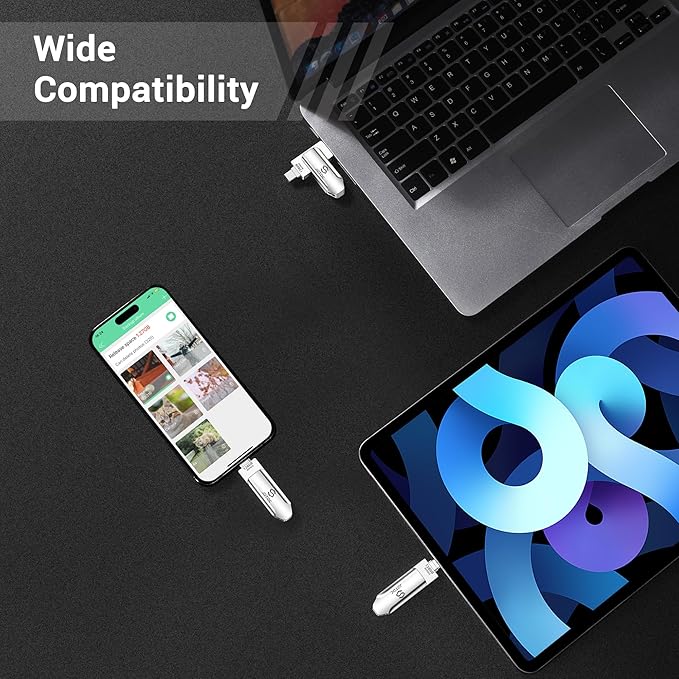 512GB Photo-Stick-for-iPhone 16 15 Flash Drive iPhone-External-Storage iPhone-Photo-Backup-Stick USB C Memory Stick iPad Thumb-Drive-iPhone-Memory iPhone-USB-Storage-Flash-Drive Photo-Stick-Android