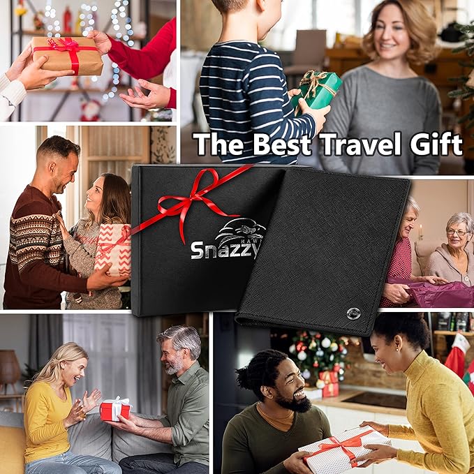 2 Passport Holder - Travel Essentials, RFID Blocking Wallet Credit Card Organiser, Plain Accessories Slim Cover For Men & Women