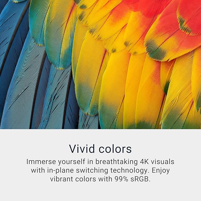 Dell 27 Plus 4K USB-C Monitor - S2725QC - 27-inch 4K (3840 x 2160) 120Hz 16:9 Display, AMD FreeSync Premium, sRGB 99%, Integrated Speakers, 1500:1 Contrast Ratio, Comfortview Plus - Ash White