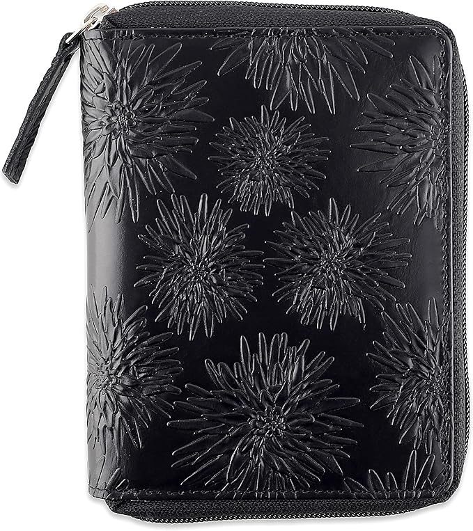 Passport Wallet - Travel Document Holder w/RFID Blocking – Full Grain Leather – Bifold compact zip around Wallet with Credit Card Slots for Women and Men,500-80