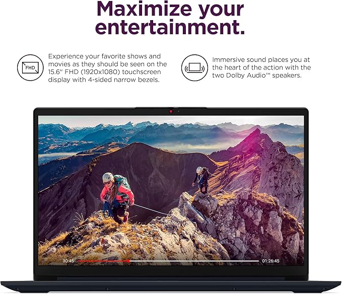 Lenovo IdeaPad 15.6” Flagship Touchscreen Laptop 2025, 10-Core Intel i5, Lifetime Office 2024, Copilot AI, 24GB RAM, 1.5TB Storage (1TB SSD + 500GB Ext), HubxcelAccessory, Long Battery, Win 11 Pro