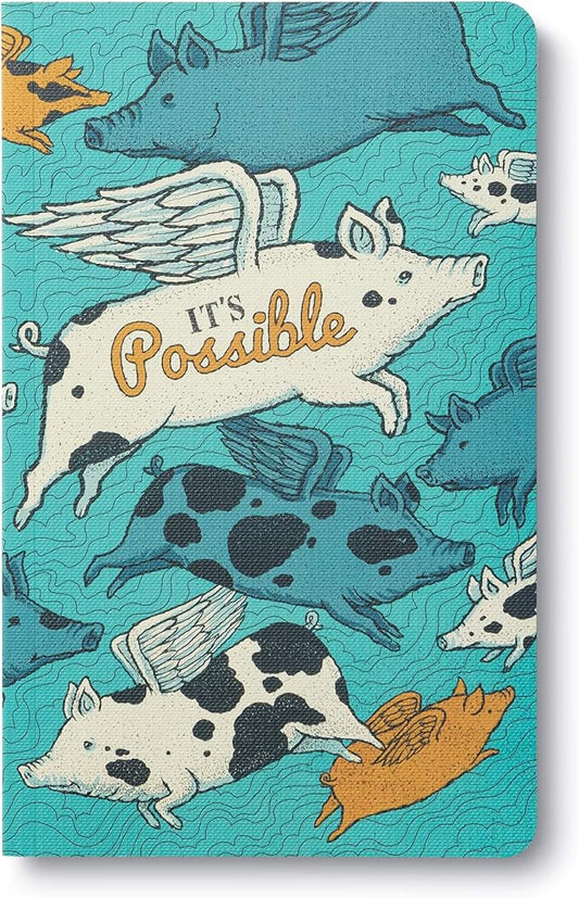 Compendium Softcover Journal - It’s Possible – A Write Now Journal with 128 Lined Pages, 5″W x 8″H
