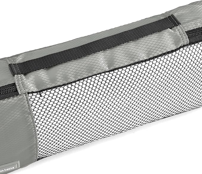 Amazon Essentials 4-Piece Packing Cubes Travel Accessories Set, Luggage Organizer with Double Zipper, Mesh Top, 100% Polyester, Slim, Gray (Previously Amazon Basics)