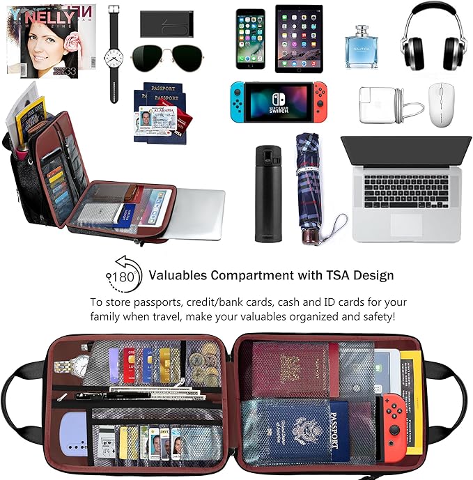 ZINZ Slim & Expandable Case 12.9 13 inch Travel Laptop Shoulder Bag for MacBook Air 13" M3/M2/M1, MacBook Pro 13" M2/M1, iPad Pro 12.9"/13"/11", iPad Air 13",B01K07