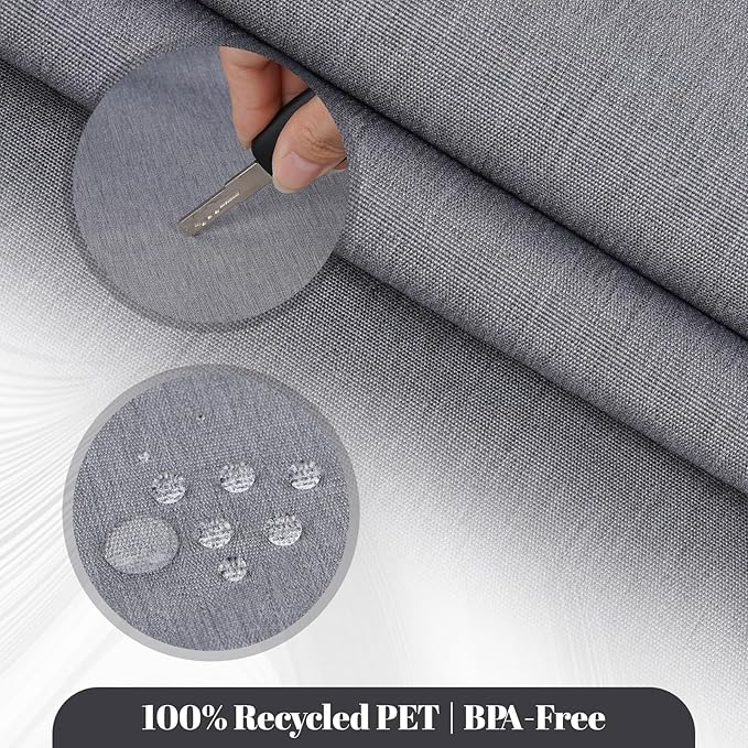 Compression Packing Cubes for Travel, 4-Pack Luggage Organizer Bags with Double Zipper, Breathable Mesh & Nylon Twill, Grey Suitcase Organizers for Efficient Packing