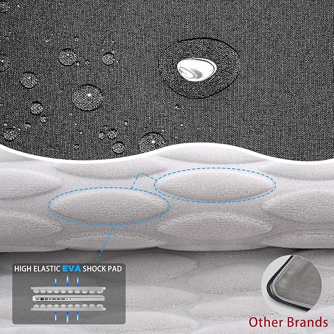 ZINZ Slim & Expandable Case 12.9 13 inch Travel Laptop Shoulder Bag for MacBook Air 13" M3/M2/M1, MacBook Pro 13" M2/M1, iPad Pro 12.9"/13"/11", iPad Air 13",B01K07