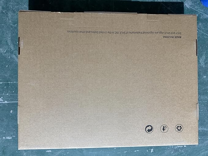 SAIJI Laptop Bed Tray Desk with LED Desk Light, Adjustable Laptop Stand for Bed, XX-Large PVC Leather Foldable Table with Book Stand, Wrist Rest, Extra Leg Room (Grey)