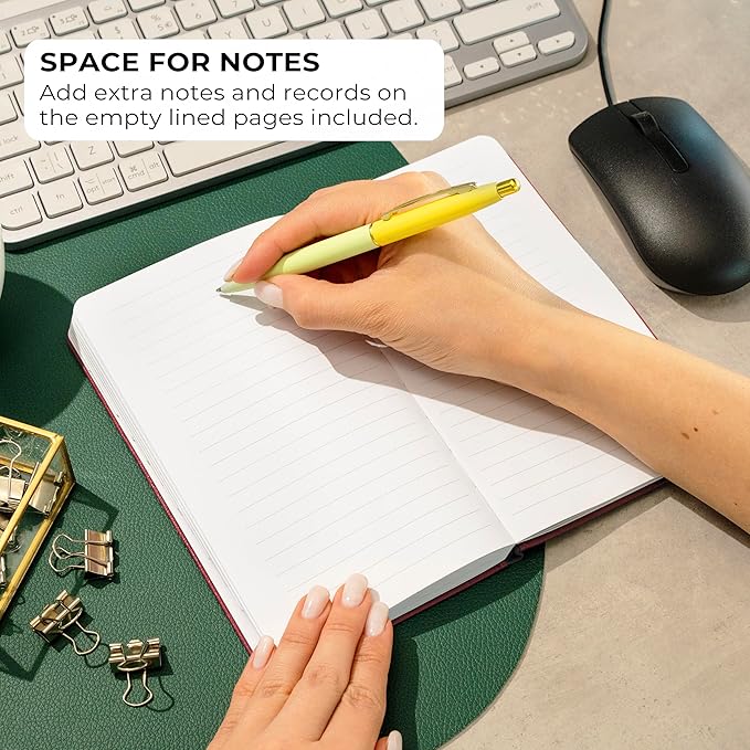 Clever Fox Password Book 2nd Edition – Hardcover Password Keeper with Alphabetical Tabs – Internet Address Notebook & Login Details Organizer Journal – 4.1x7.6” (Wine Red)