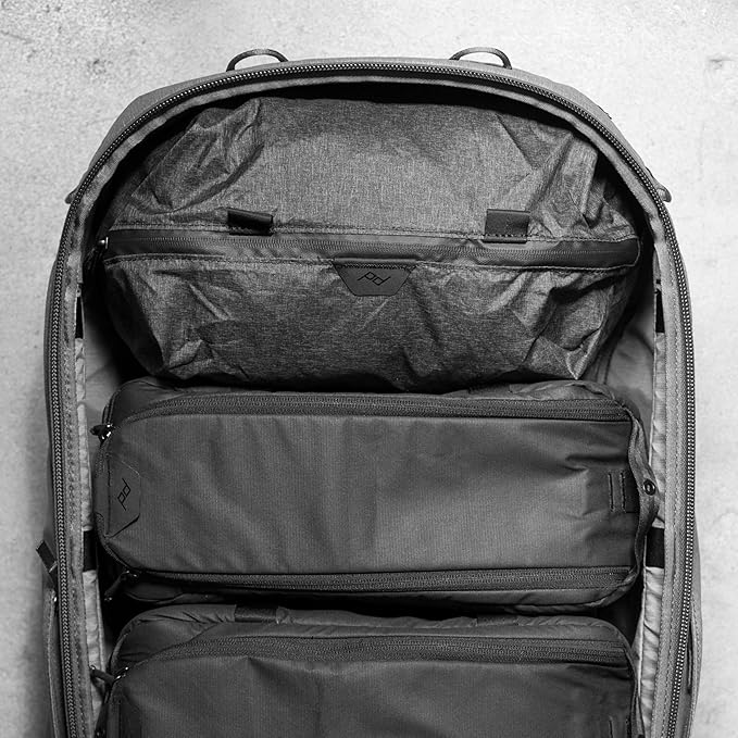 Peak Design Shoe Pouch, Charcoal, Ultralight Travel Organizer Bag for Shoes or Other Items, Weatherproof Shell, Packs into Itself, Fits 1–2 Pairs of Shoes, Works with Peak Design Travel Bags