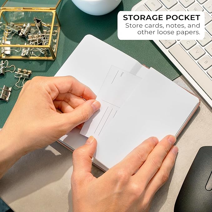 Clever Fox Password Book 2nd Edition Small – Pocket Password Keeper with Alphabetical Tabs – Internet Address Notebook & Login Details Organizer Journal – 3.5x5.6” (Rose Gold)