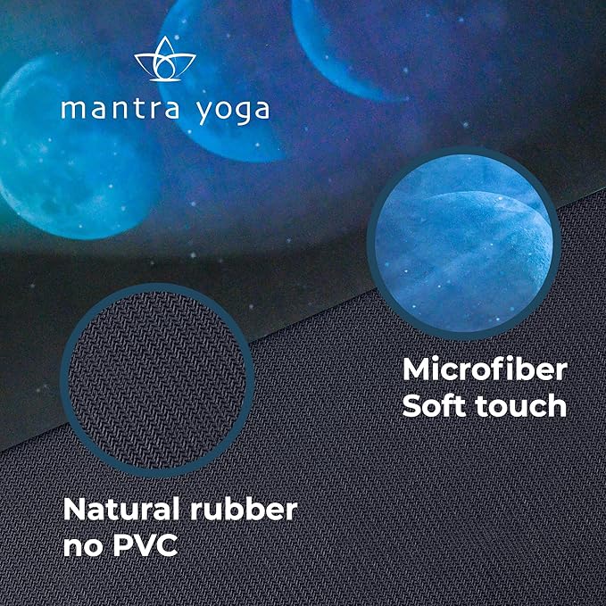 Mantra Yoga Travel PRO 1.5mm - Foldable Fitness & Exercise Mat with Bag | Lightweight, Compact & Eco-Friendly | Non-Slip & Washable | For All Types of Yoga | 72" L x 24" W | 2.6 lbs