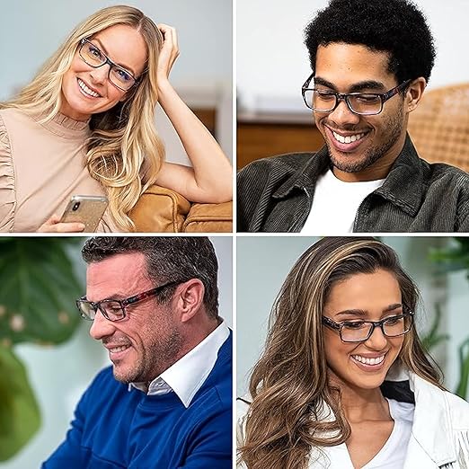 Readerest 1.75 Blue Light Reading Glasses - Lightweight Computer Glasses - Eye Strain, UV Glare Protection (Floral)