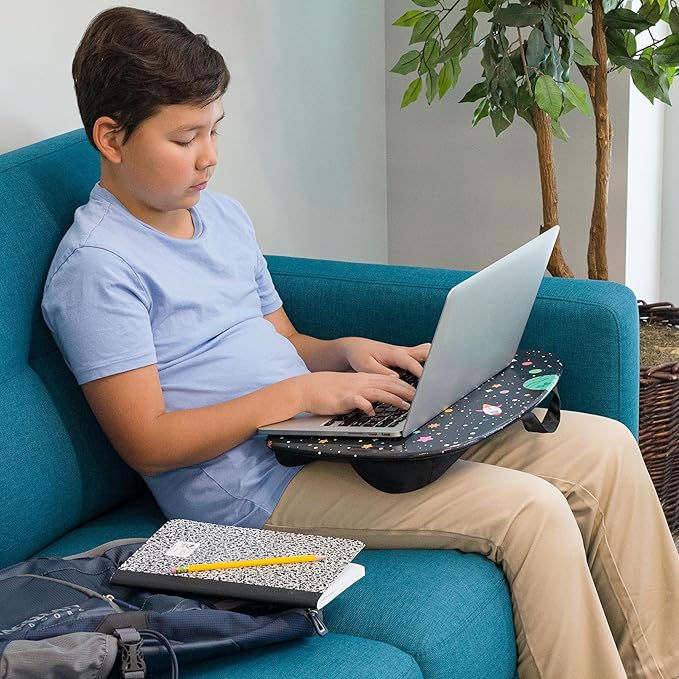 LAPGEAR MyStyle Portable Lap Desk with Cushion - Space Odyssey - Fits up to 15.6 Inch Laptops - Style No. 45337
