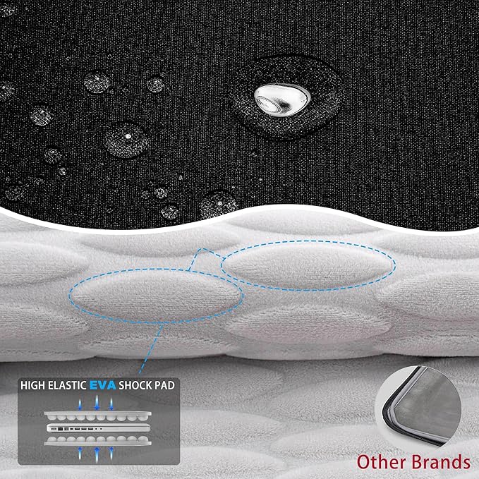 ZINZ Slim & Expandable Case 12.9 13 inch Travel Laptop Shoulder Bag for MacBook Air 13" M3/M2/M1, MacBook Pro 13" M2/M1, iPad Pro 12.9"/13"/11", iPad Air 13",B01K01