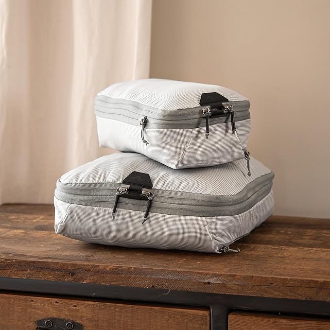 Peak Design Packing Cube, Raw, Weatherproof Luggage Cube with Dual Compartment Organization, Expansion and Compression, Zipper Opening, Travel Organizer for Men and Women, Size S