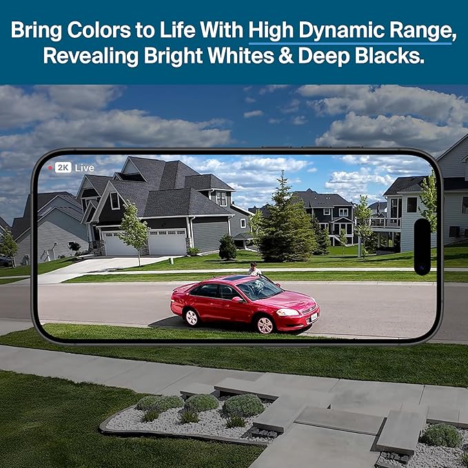 Arlo Pro Security Camera (6th Gen - 2025 Release) - 2K HDR, Battery Power, Event Captions, Emergency Response, 1-Month Trial of Secure Plan, 160° Field of View, Dual-Band WiFi, Spotlight, 1 Cam, White