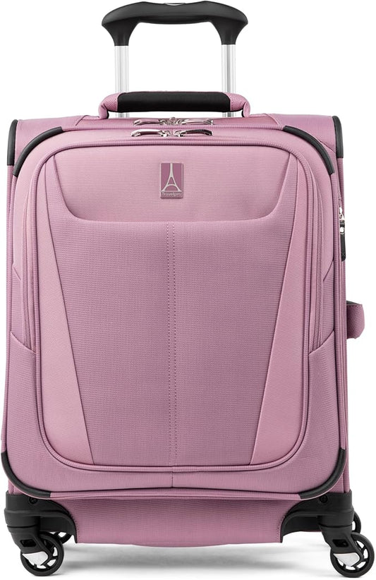 Travelpro Maxlite 5 Softside Expandable Carry on Luggage with 4 Spinner Wheels, Lightweight Suitcase, Men and Women, International, Orchid Pink Purple, Carry on 19-Inch
