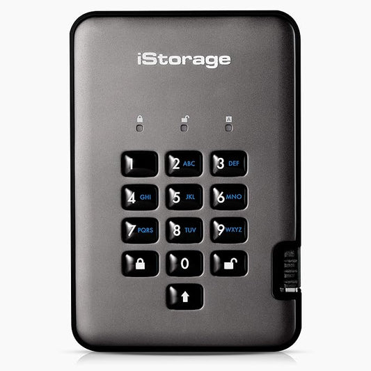 iStorage diskAshur PRO2 SSD 256GB |Secure Solid State Drive | FIPS Level 3 certified | Password protected | Dust/Water-Resistant | Hardware encryption
