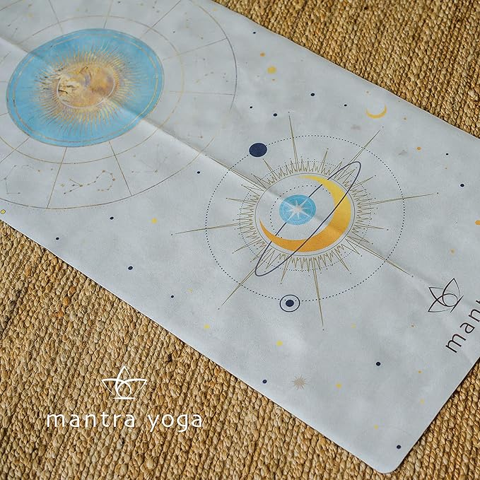 Mantra Yoga Travel PRO 1.5mm - Foldable Fitness & Exercise Mat with Bag | Lightweight, Compact & Eco-Friendly | Non-Slip & Washable | For All Types of Yoga | 72" L x 24" W | 2.6 lbs